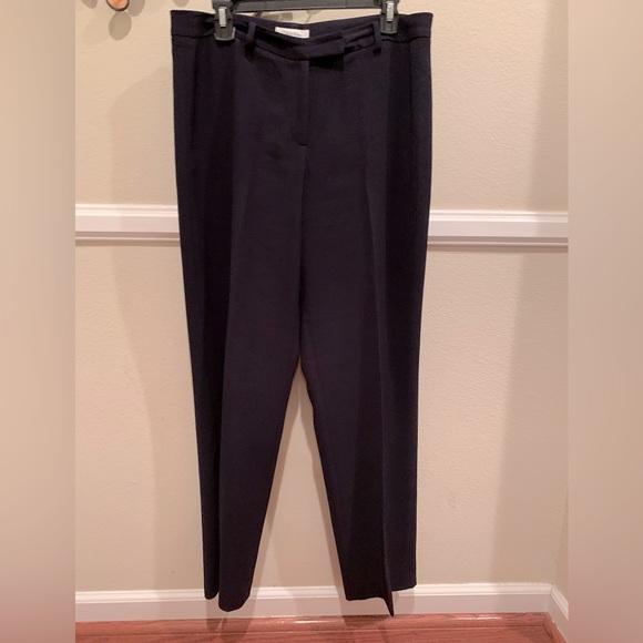 Calvin Klein Pants - Calvin Klein Navy Pants Straight Fit Zip & Hook Closure Size 12